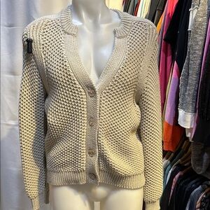 Kilte Elegant Beige Textured Cardigan